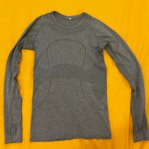Grey Lululemon Long Sleeve Shirt